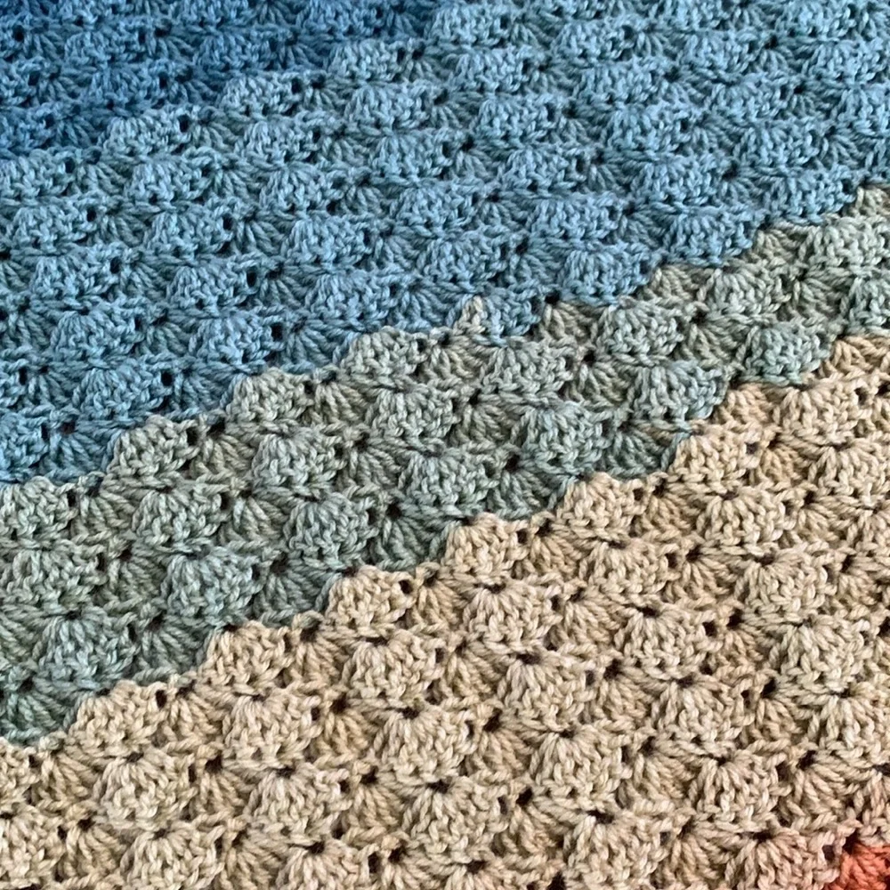 NEW Colorful Crochet Baby Blanket